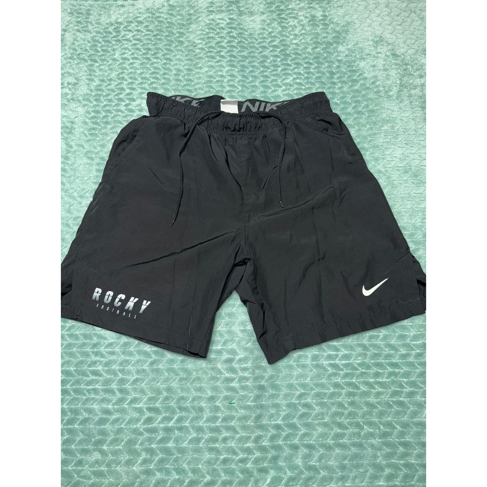 Nike Dri-FIT Mens Black Rocky Football Athletic Training Shorts Size Medium